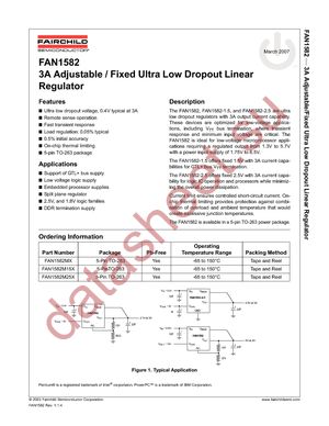 FAN1582T datasheet  